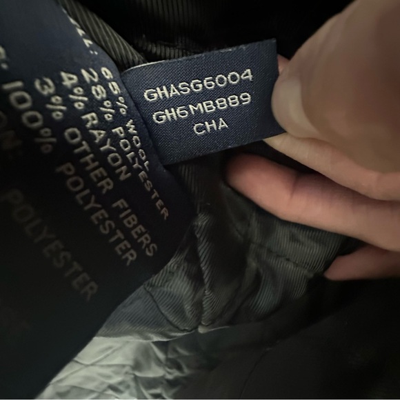 GH BASS CO Men’s Jacket Coat Dark Gray Wool Blend Heavy Warm Size SMALL - Picture 11 of 15